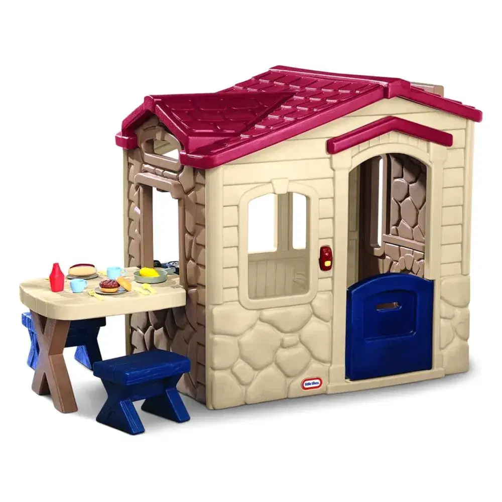 Little Tikes Picnic on the Patio Playhouse - Natural (Ages 18 Months-5 Years) - toy product image