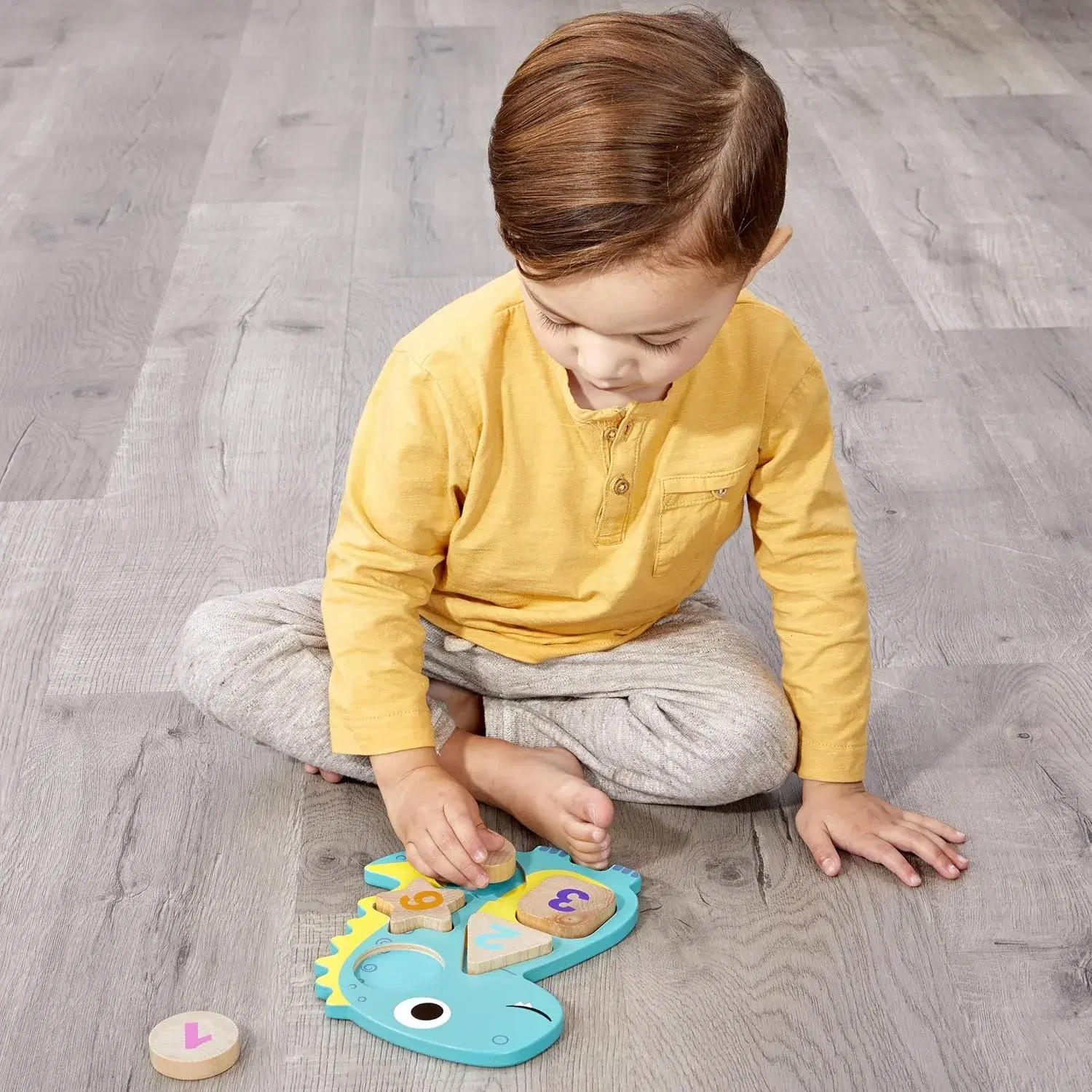Little Tikes Wooden Critters Number Puzzle (Ages 12+ Months) - toy product image