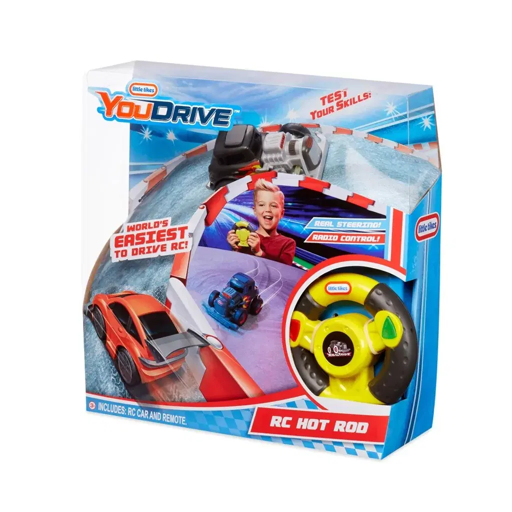 Little Tikes YouDrive Flex Tracks with RC Red Race Car (Ages 3+) - toy product image