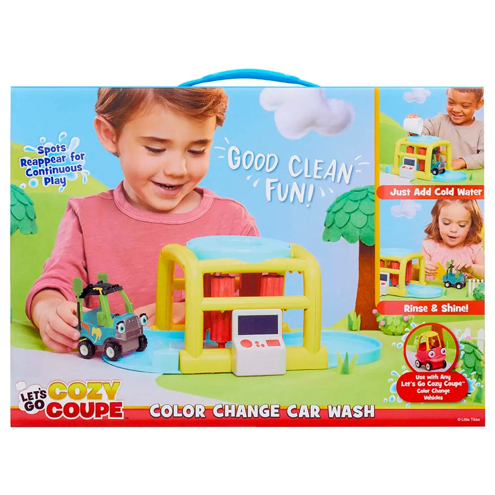 Little Tikes Let's Go Cozy Coupe Color Change Car Wash Playset (Ages 3+) Little Tikes Let's Go Cozy Coupe Color Change Car Wash Playset (Ages 3+) - toy product image